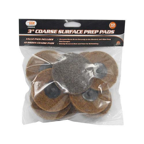 IIT 3″ Coarse Surface Preparation Discs Wheels And Mandrel Roll Lock Style 82052