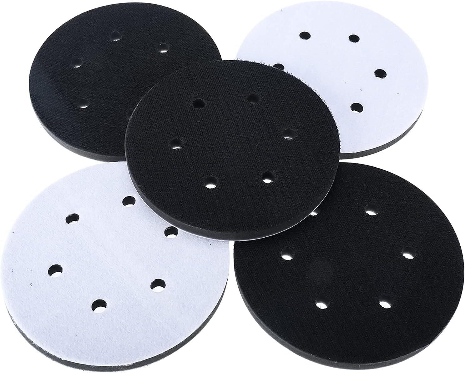 6 Inch 8 Hole Hook and Loop Soft Sponge Interface Buffer Pad Cushion Backing Pad
