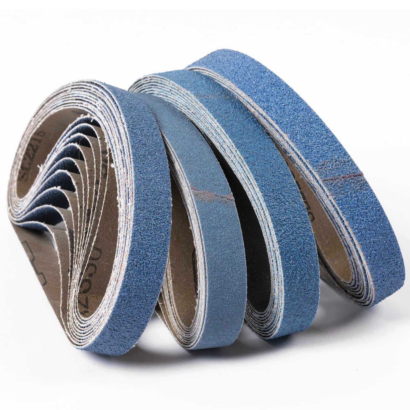 Zirconia Sanding Belts 40 Pack 20x520mm 40/60/80/120 Grits 3/4″x20-1/2″