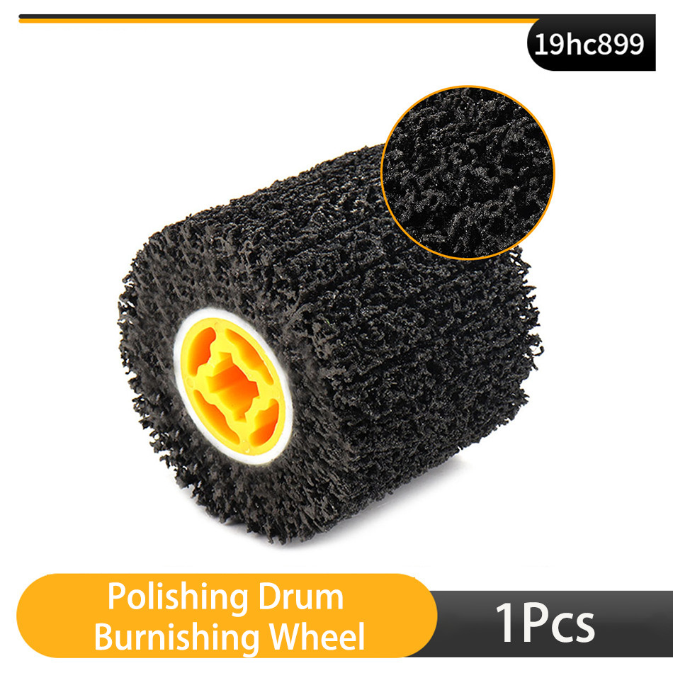 Polishing Drum Burnishing Wheel Metal Nylon Wire Polish Brush Roller Burnishing