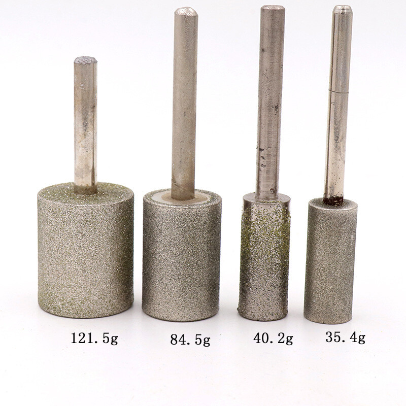 6mm Shank Cylindrical Diamond Grinding Head Polishing Cutting Burr Rotary Tool