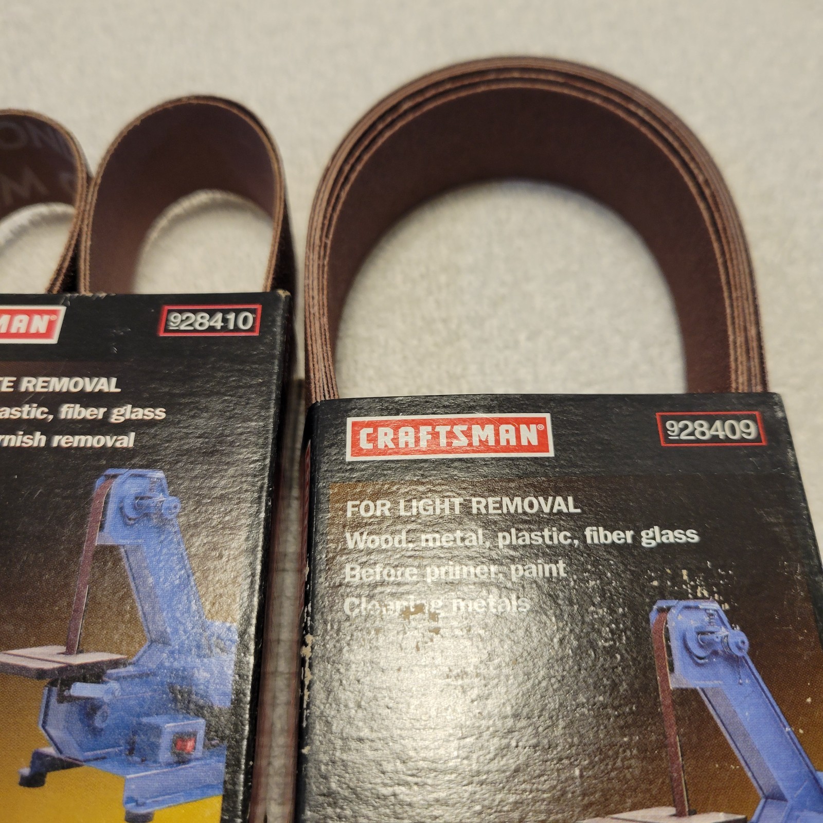 Lot of Craftsman 1 in X 42 in Sanding Belts various grits