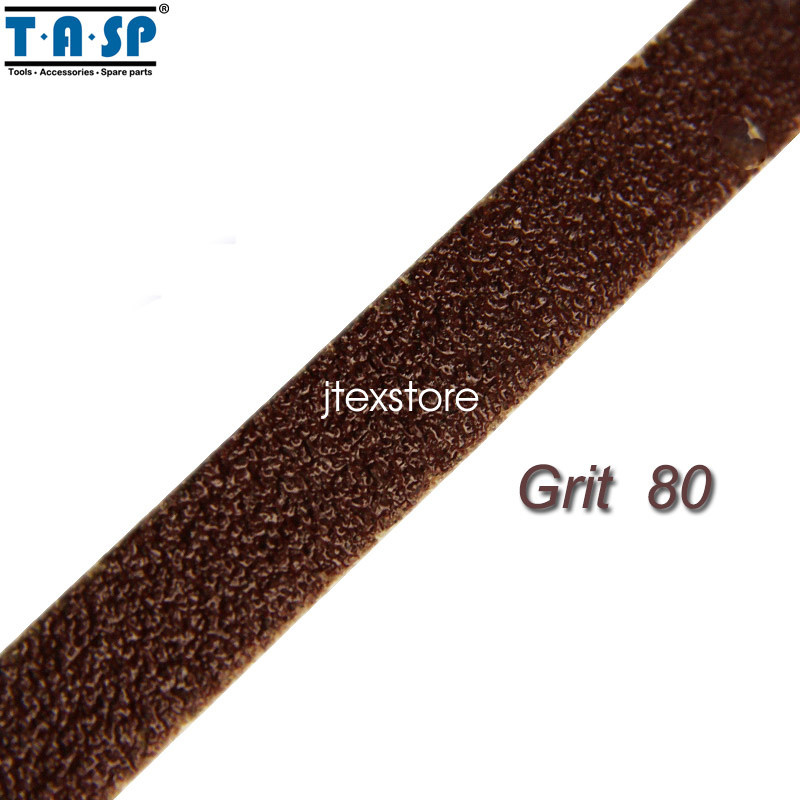 10PC TASP Belt Sandpaper Abrasive 3/8″x13″ 10x330mm for Sanding