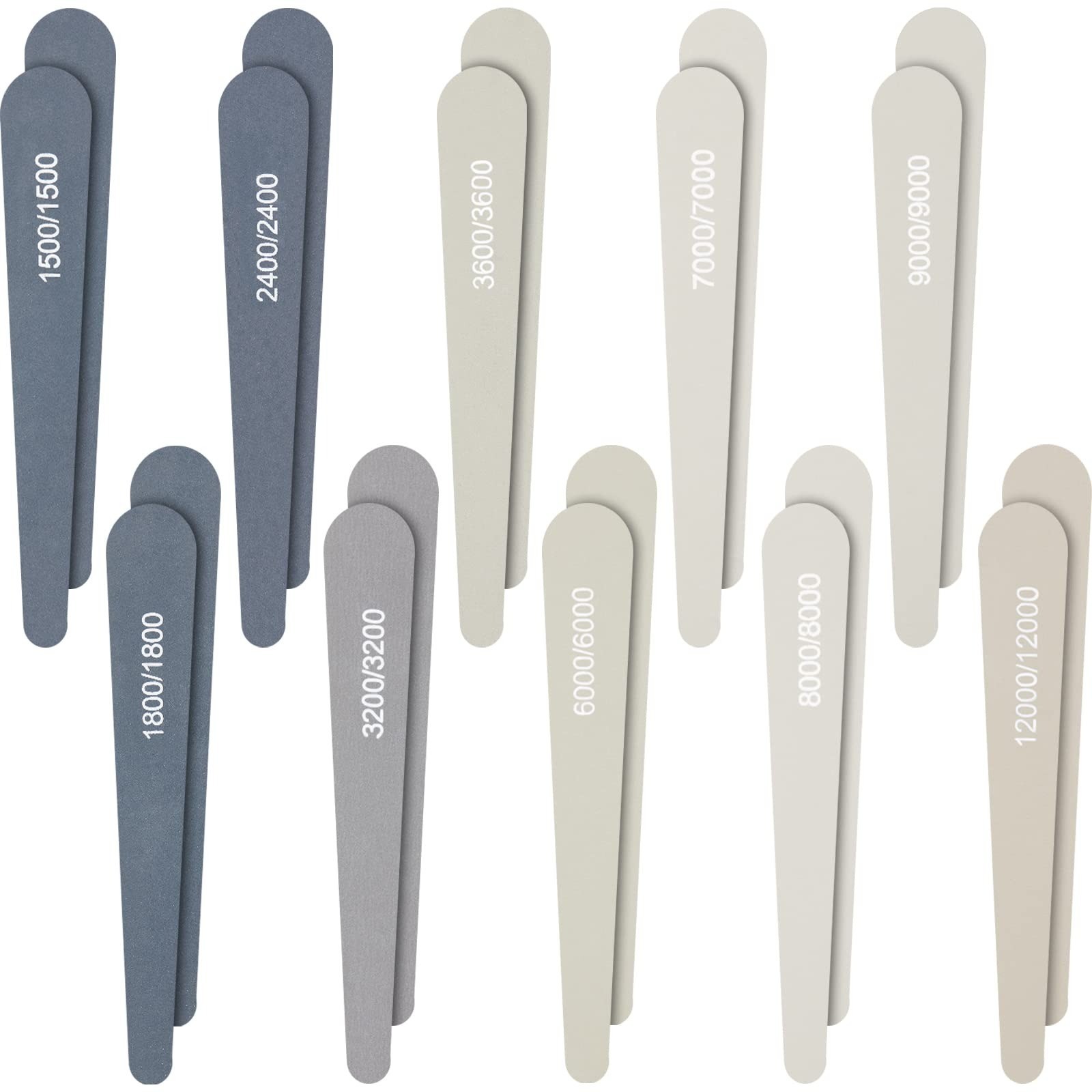 20 Pcs Sanding Sticks for Plastic Models, Wood, Metal – Assorted Grits