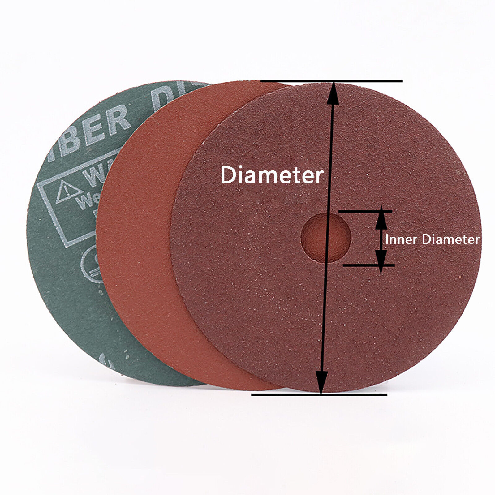 Fibre Sanding Discs 36-120 GritAbrasive Backing Pad Angle Grinder 100mm 125mm