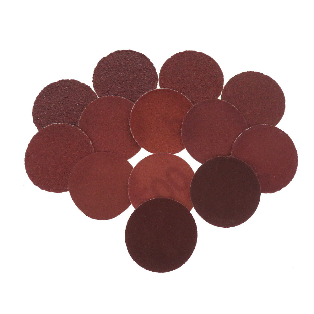 100 Pcs 1″ 25mm Red Sandpaper Dry Abrasive Sanding Discs Polishing 60-2000 Grit