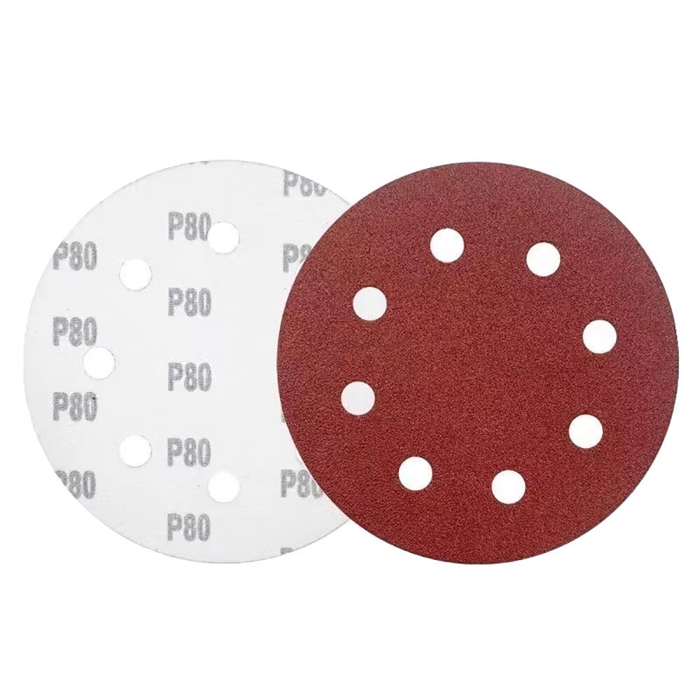 125mm 5″ Sanding Discs 40-2000 Grit Orbital Sander Sheets Sandpaper 8 Hole Pads