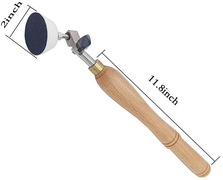 Bowl Sander Sanding Tool for Woodworking | With 2 Inch Hook and Loop Sanding PU