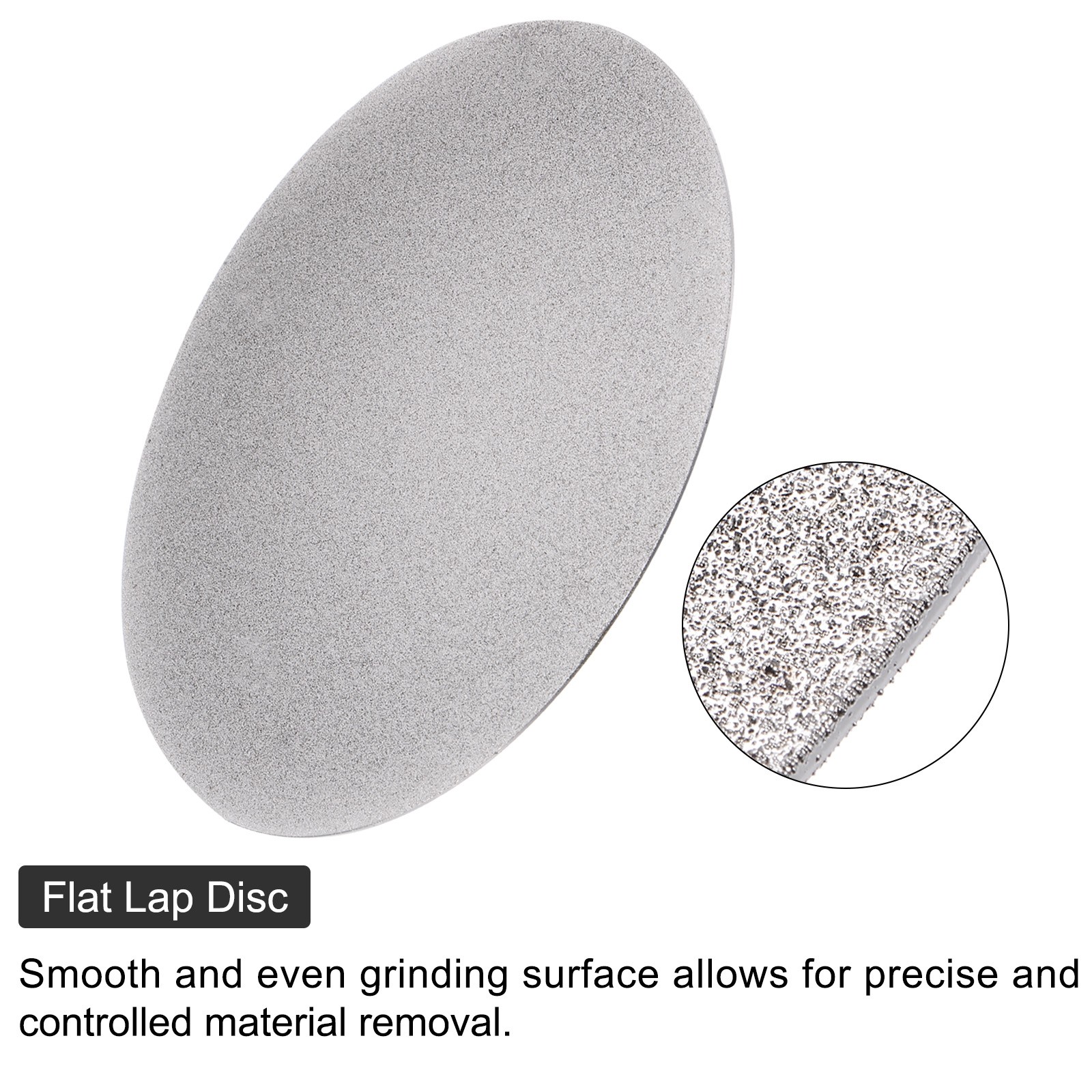 Diamond Sanding Grinding Disc 8″ Grit 80 No Center Hole Flat Lap Wheel Disk