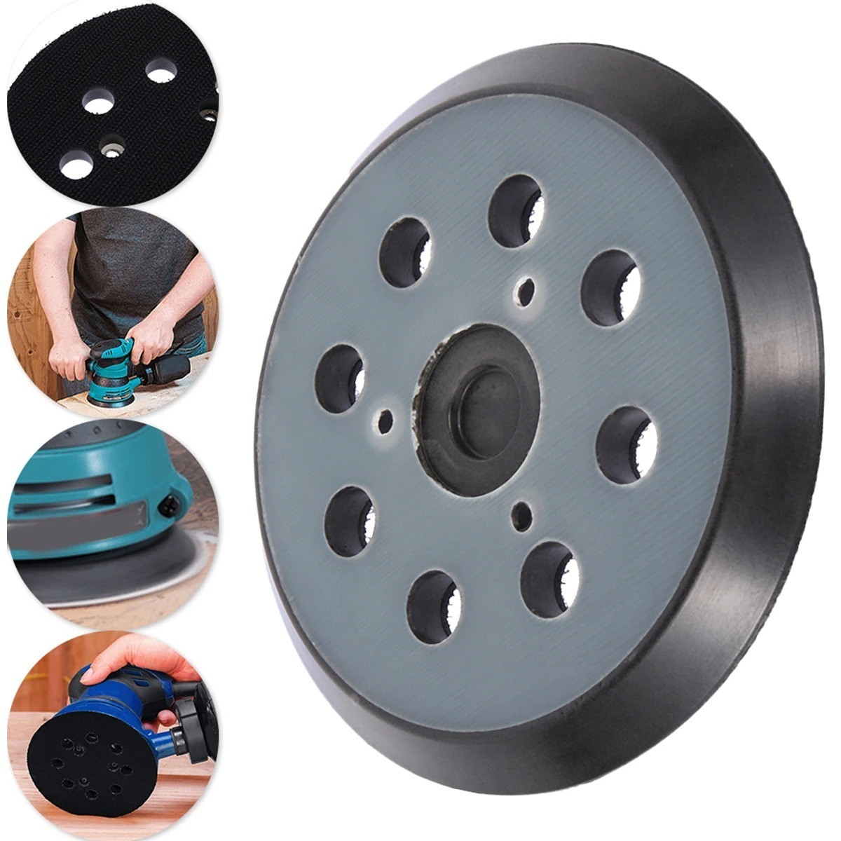5 inch Orbital Sander Replacement Pad Hook Loop for Dewalt, Makita, Porter Cable