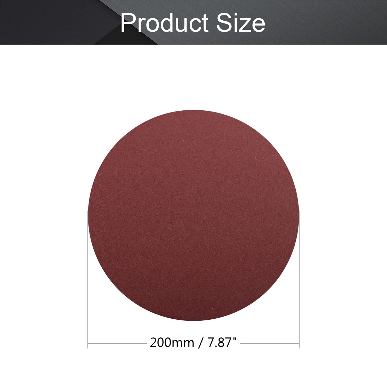 8 Inch PSA Sanding Discs 180 Grit Aluminum Oxide Self Stick Sandpaper 15 Pcs