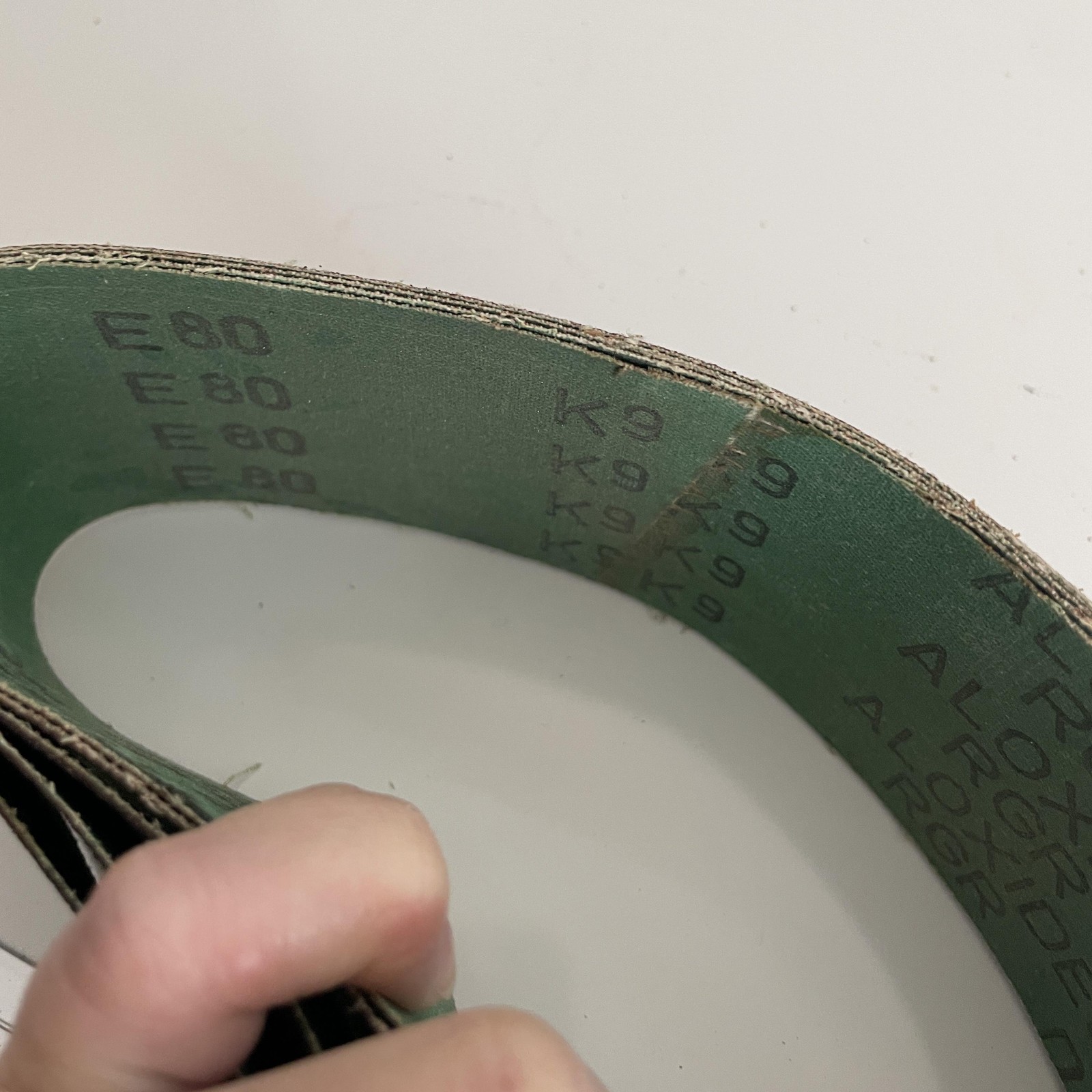 Norton 3×21 10 Sanding Belts 5 -120 Grit Fine Aluminum Oxide 02062 5-E80 Grit