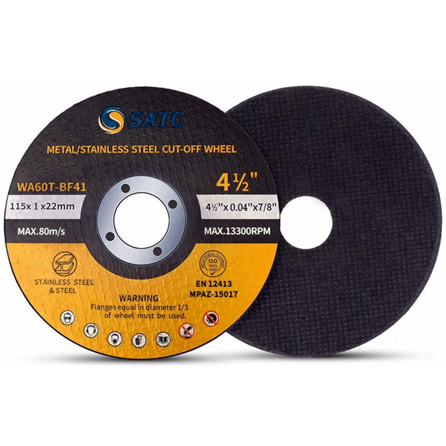 4-1/2″x.040×7/8 Cut Off Wheels Metal Stainless Steel Angle Grinder Cutting Discs
