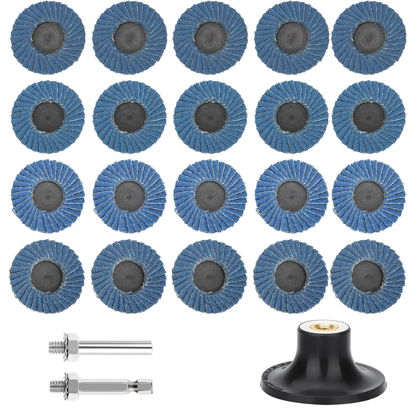 20 x 2″ Roll Lock Flap Sanding Disc 40 60 80 120 Grit Die Grinder Grinding Wheel