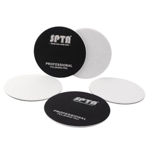 5 Pcs 6″(150mm) Car Glass Polishing Discs Microfiber Polishing