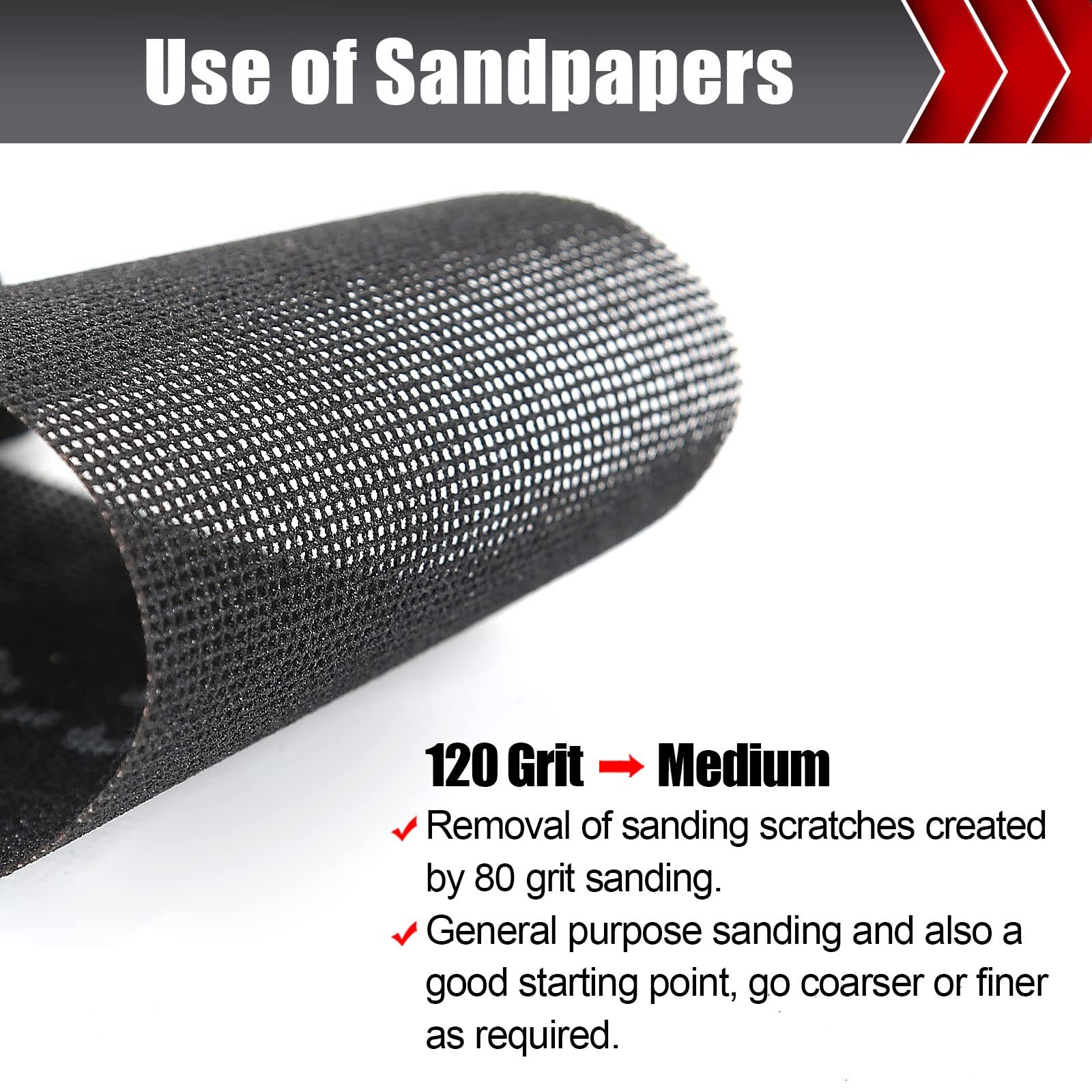 BOSHCRAFT 120 Grit Sanding Screen Mesh Sheet, 10 Pcs Drywall Sandpaper Assort…