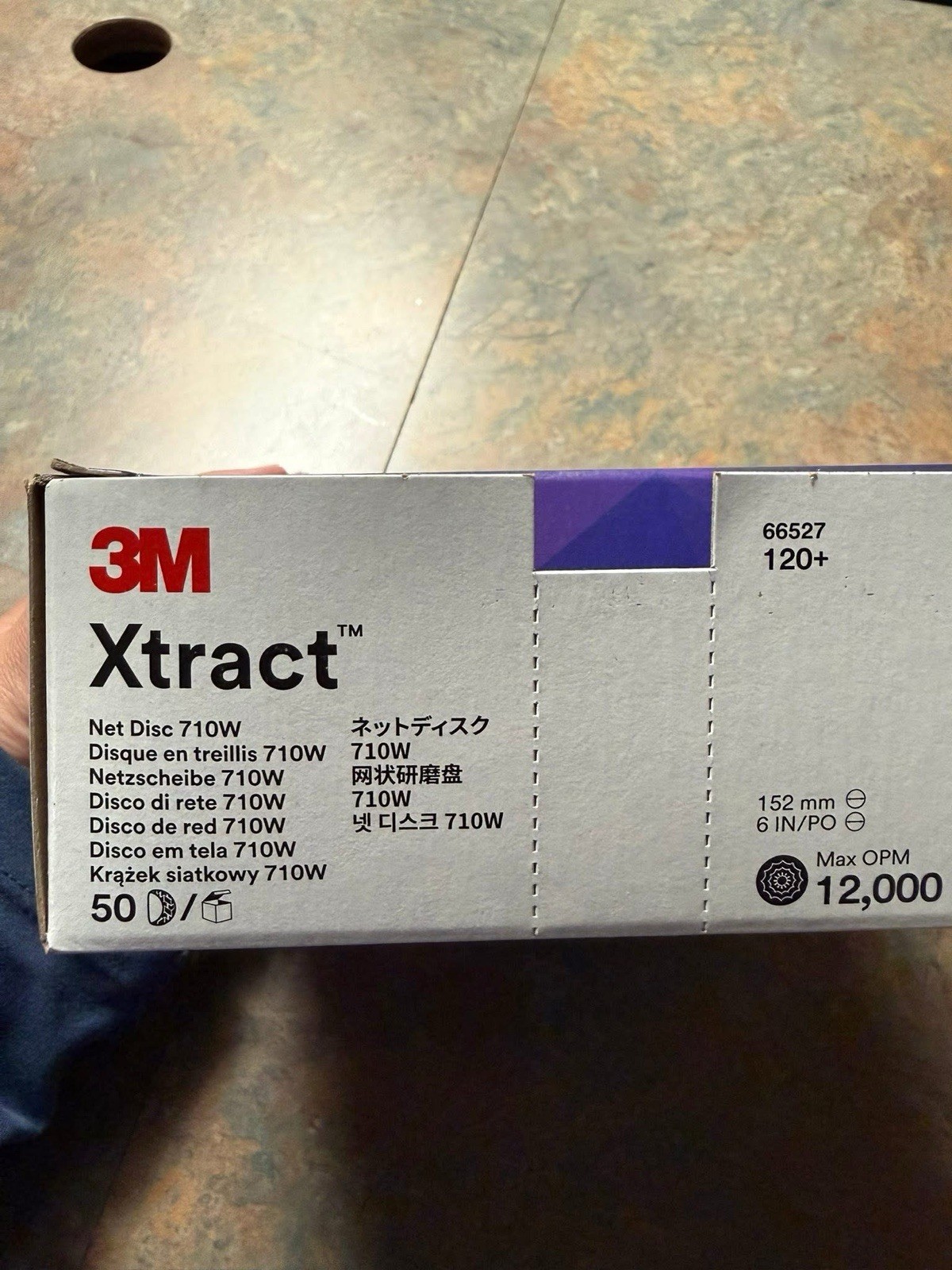 1 Pack- 3M Xtract Cubitron II Net Disc 710W, 120+, 6 in, 50 Disks per box