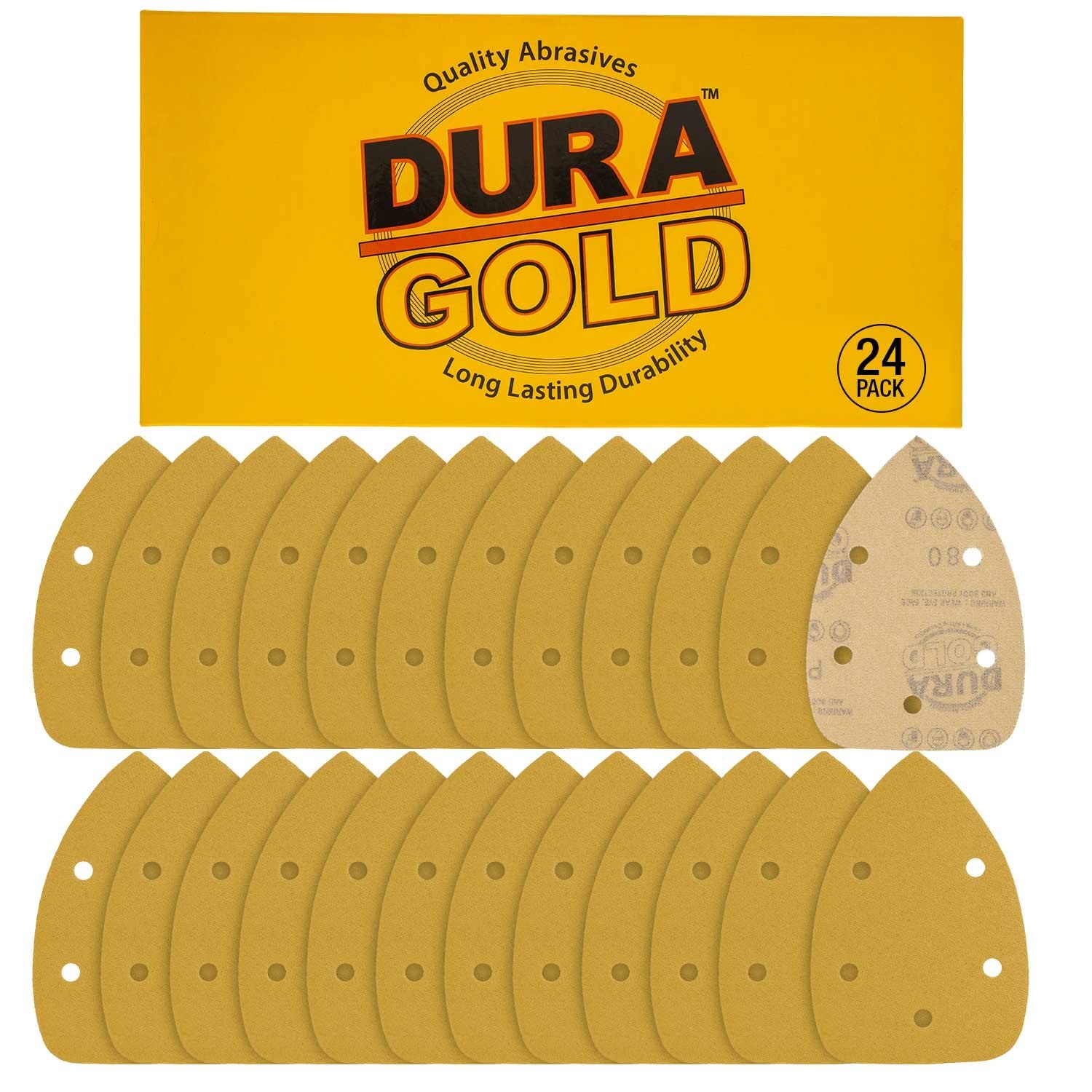 Dura-Gold Sander Sandpaper 80-Grit 24 Box