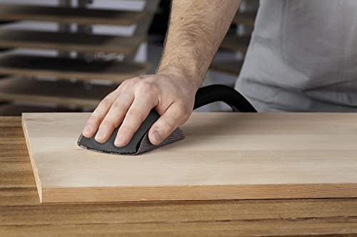 Dust-Free Hand Sanding Block for 6″ Hook and Loop Sandpaper Discs – Roundy Tool