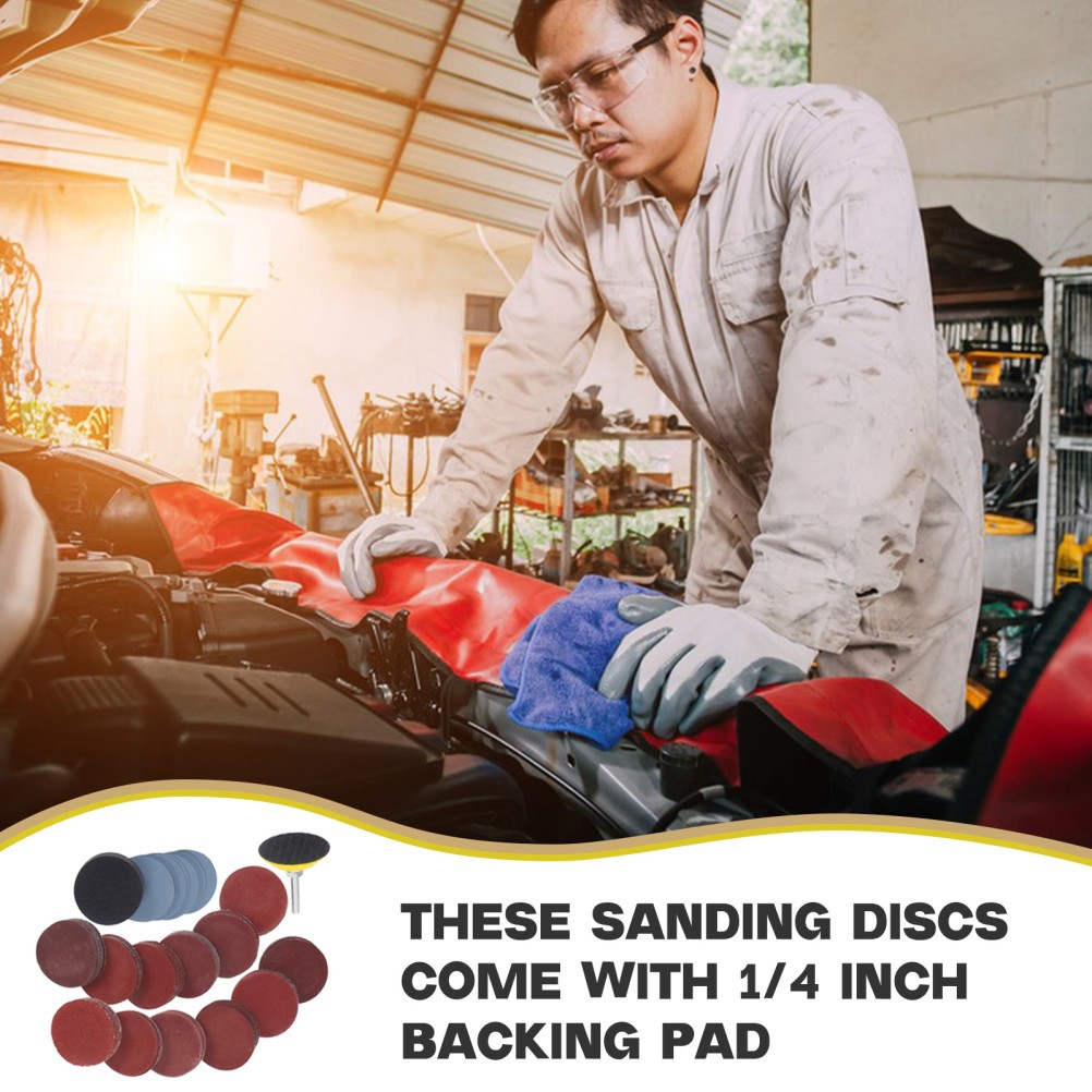 1 Set Drill Sanding Attachment with Durable Sandpaper Discs for Smooth Finishing