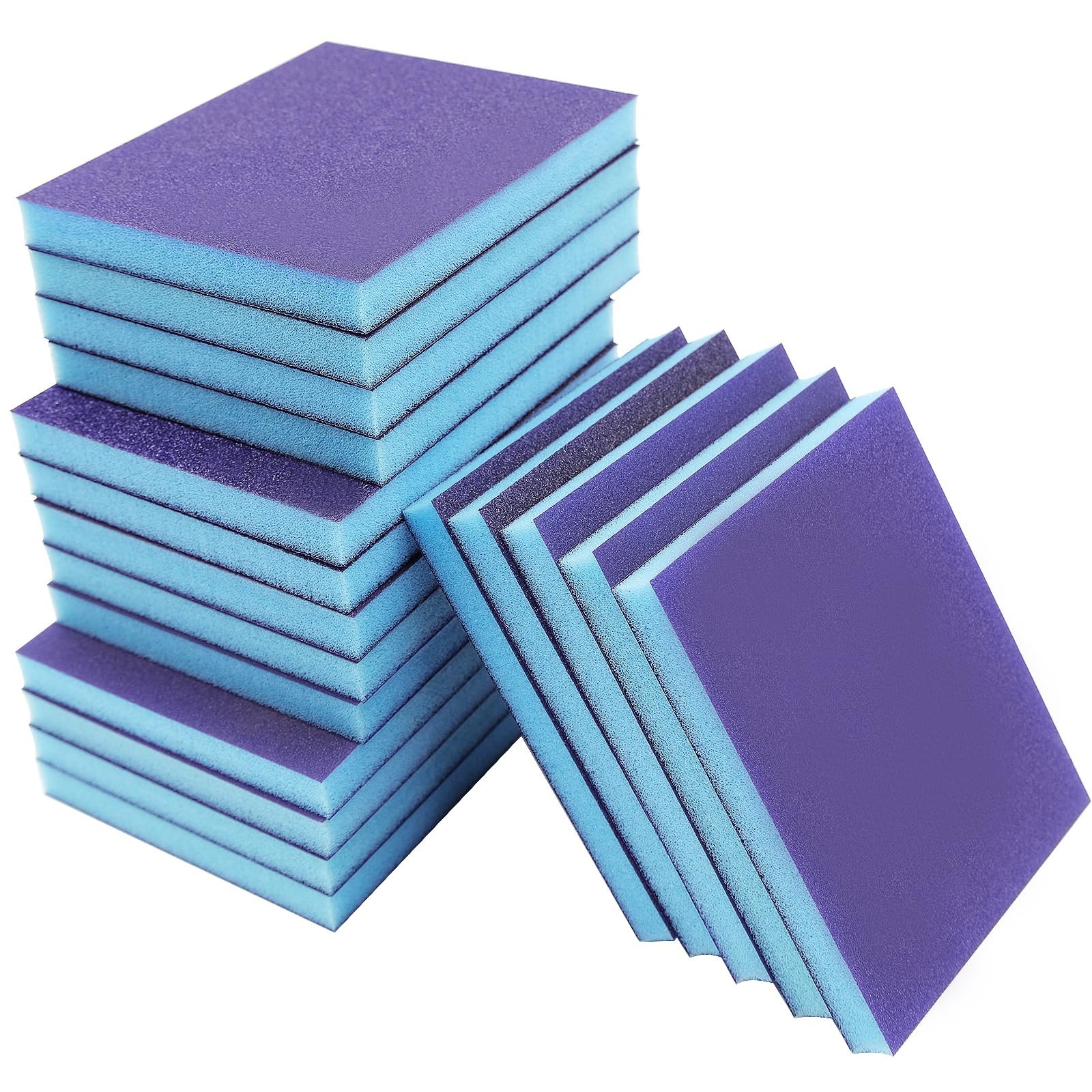 18PCS 60/100/120/220Grit Sanding Sponge Coarse/Medium/Fine Assortment kit, Sa…