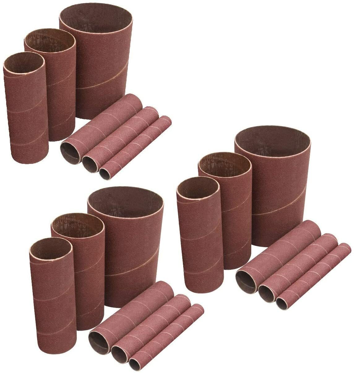 POWERTEC 4.5″ 6 DIA Spindle Sanding Sleeves w/ Assorted 80,120,240 Grits (11240)