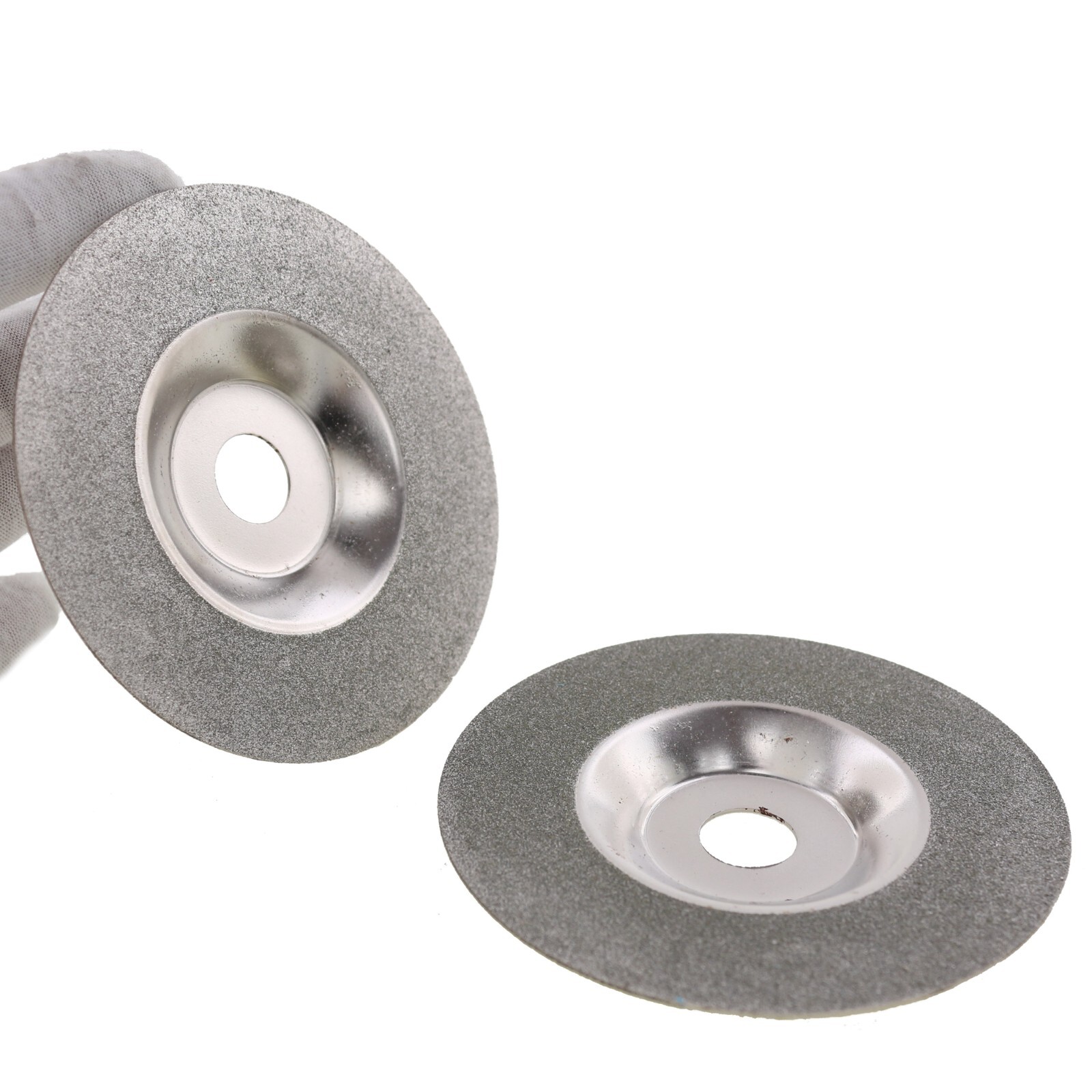 2Pcs 4″ inch Diamond Coated Grinding Disk Convex Disc Grit 150 For Angle Grinder