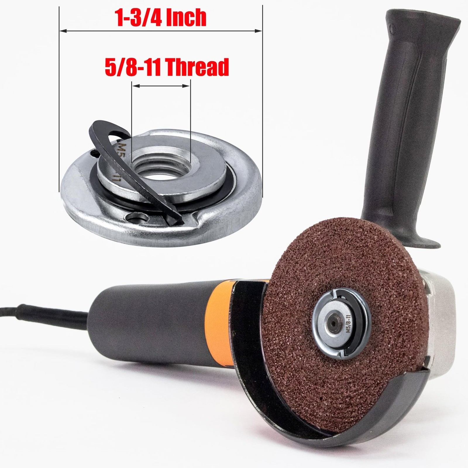 Secure Locking Mechanism Angle Grinder Flange Nuts 5/8″-11, 2Pcs Replacement Nut