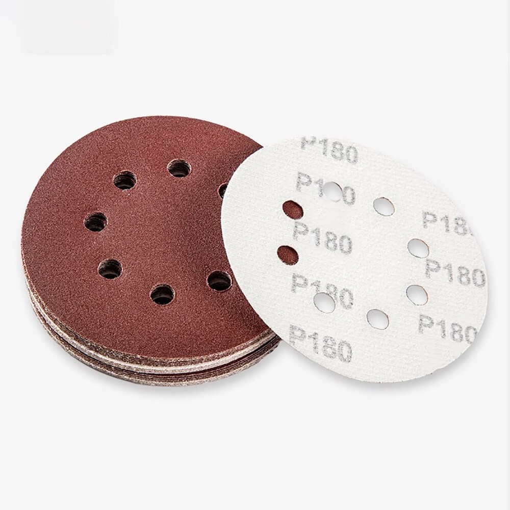 125mm 5″ Sanding Discs 40-2000 Grit Orbital Sander Sheets Sandpaper 8 Hole Pads