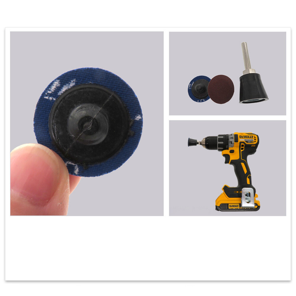 1 Inch 25mm Blue Sanding Discs Roll Lock Quick Change Grinding Disc 240 Grit