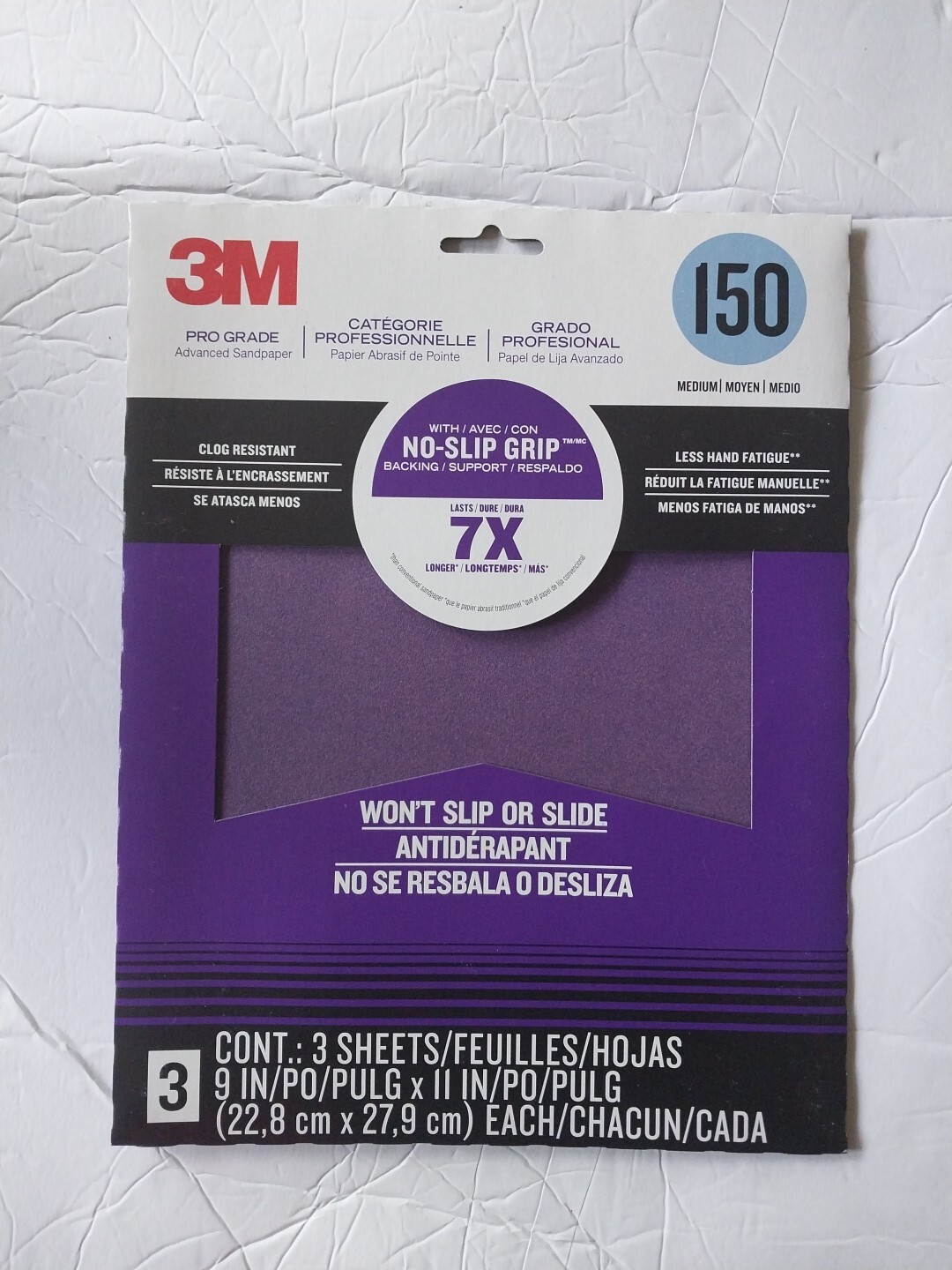 3M Pro Grade Precision Faster Sanding Sanding Sheets 150 grit Medium, 9 in x 11