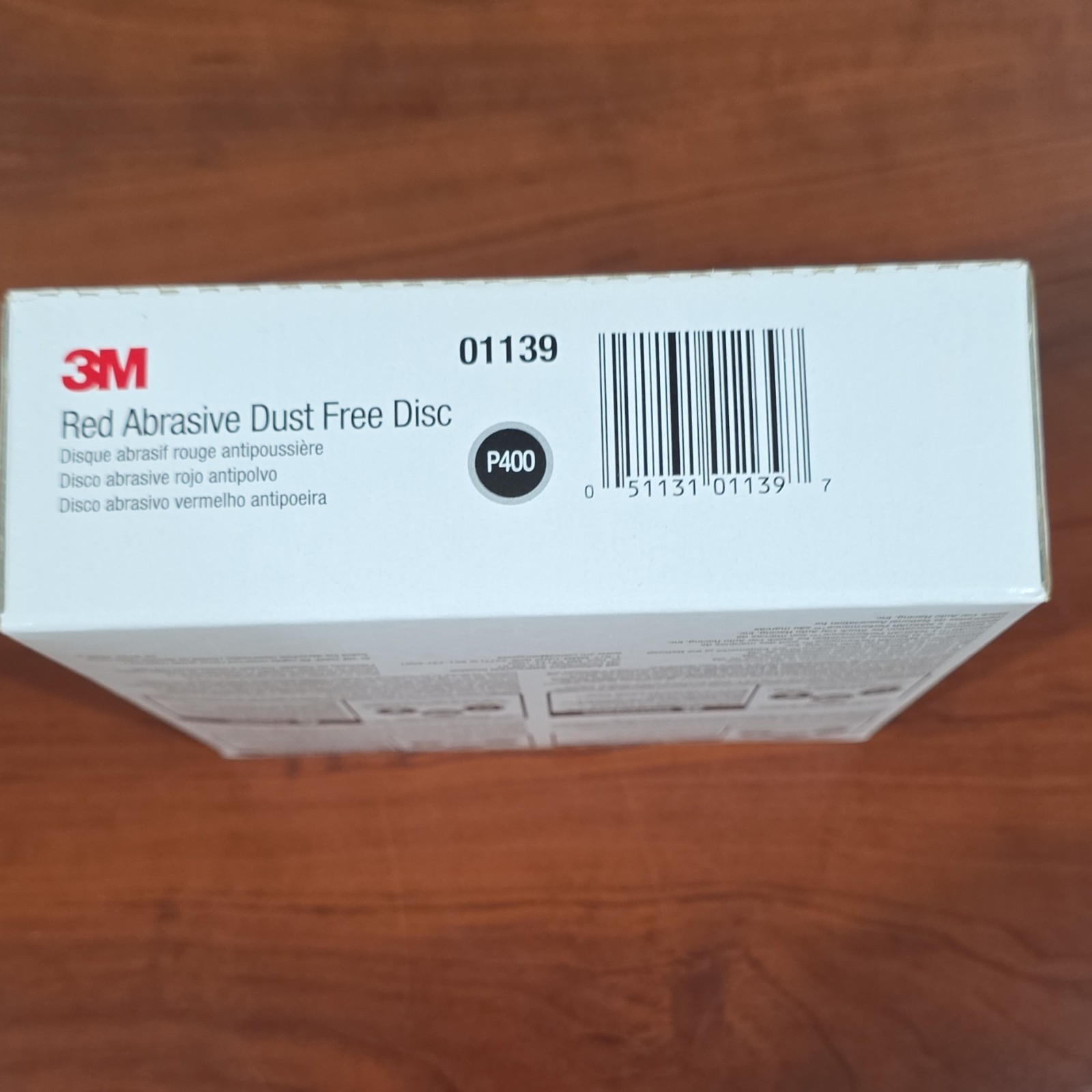 3M 01139 Red Abrasive Dust Free Sanding Discs P400 152mm 6in 50 Pack