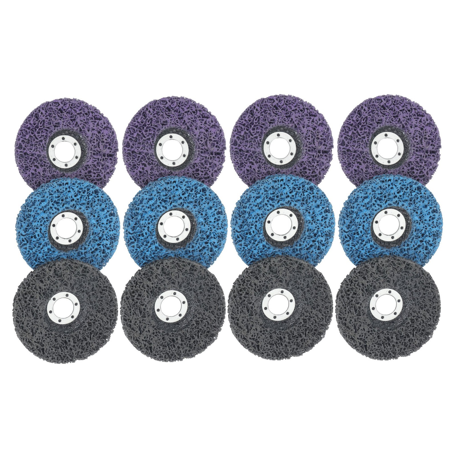 12 Pack: 4-1/2 x 7/8 Inch Diamond Grinding Discs Set 3 Colors for Angle Grinder