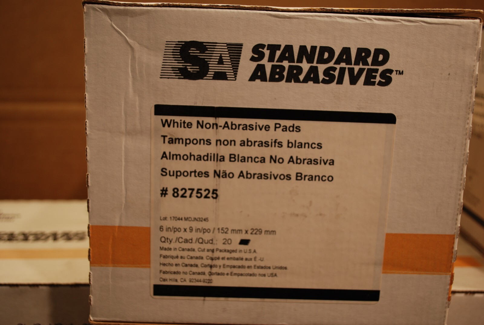 6 X 9 Light Duty Cleaning Pad, lot of (8) Boxes of (20), (160) total pieces
