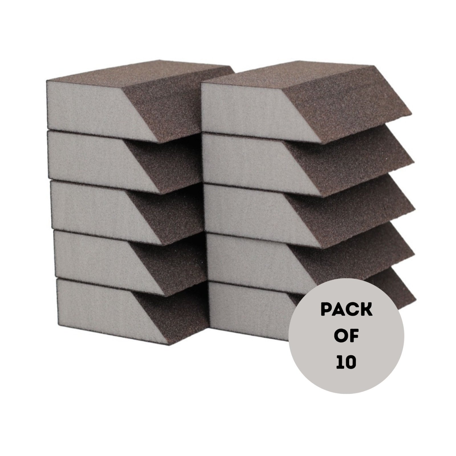 PROGLIDE Dual-Angle Dual-Grit Drywall Sanding Sponge Med/Fine (Box of 10)