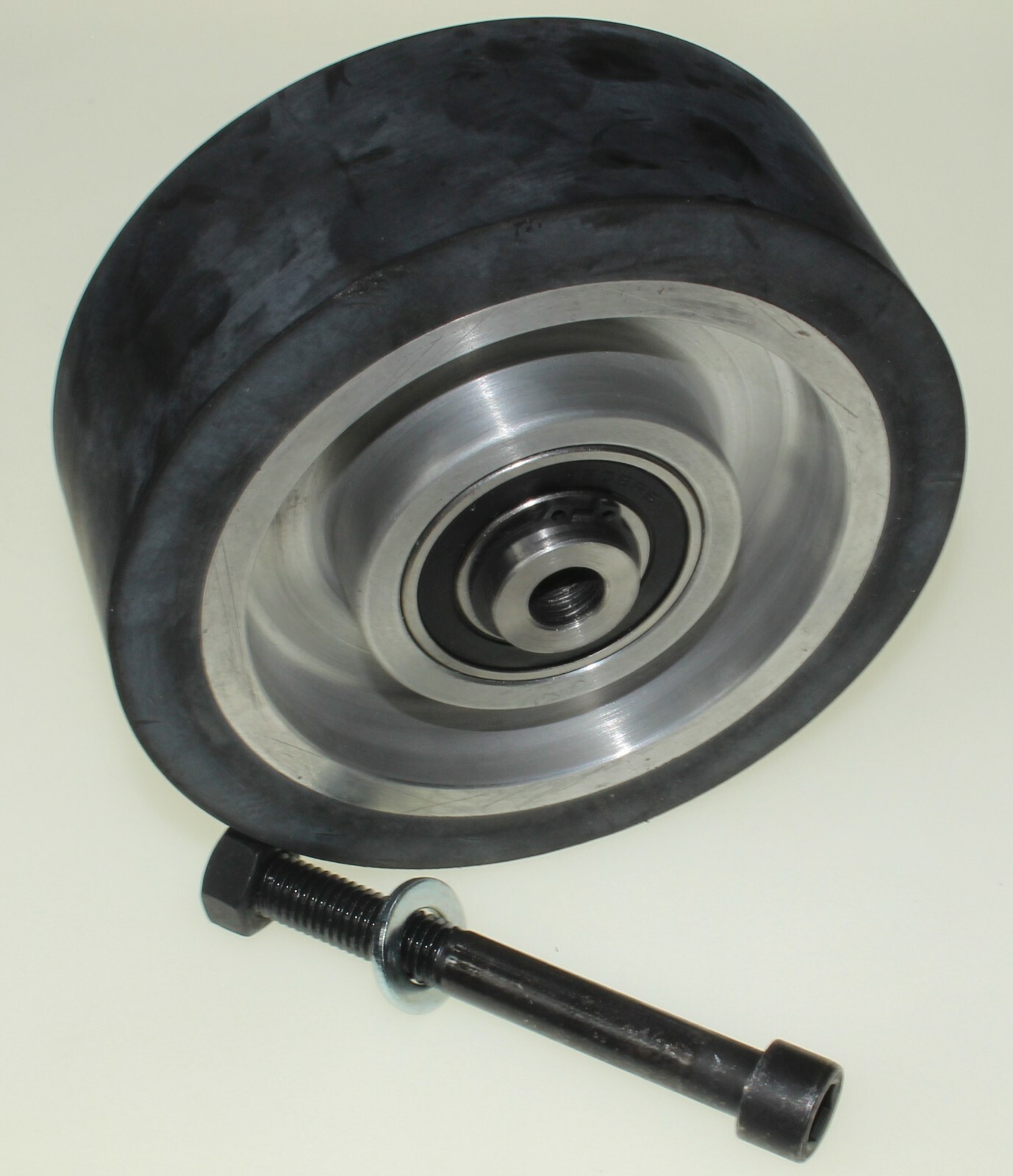 2×72″ Belt Grinder-150 mm- 6″ Contact Wheel Smooth Rubber-50 mm Wide +Adapter