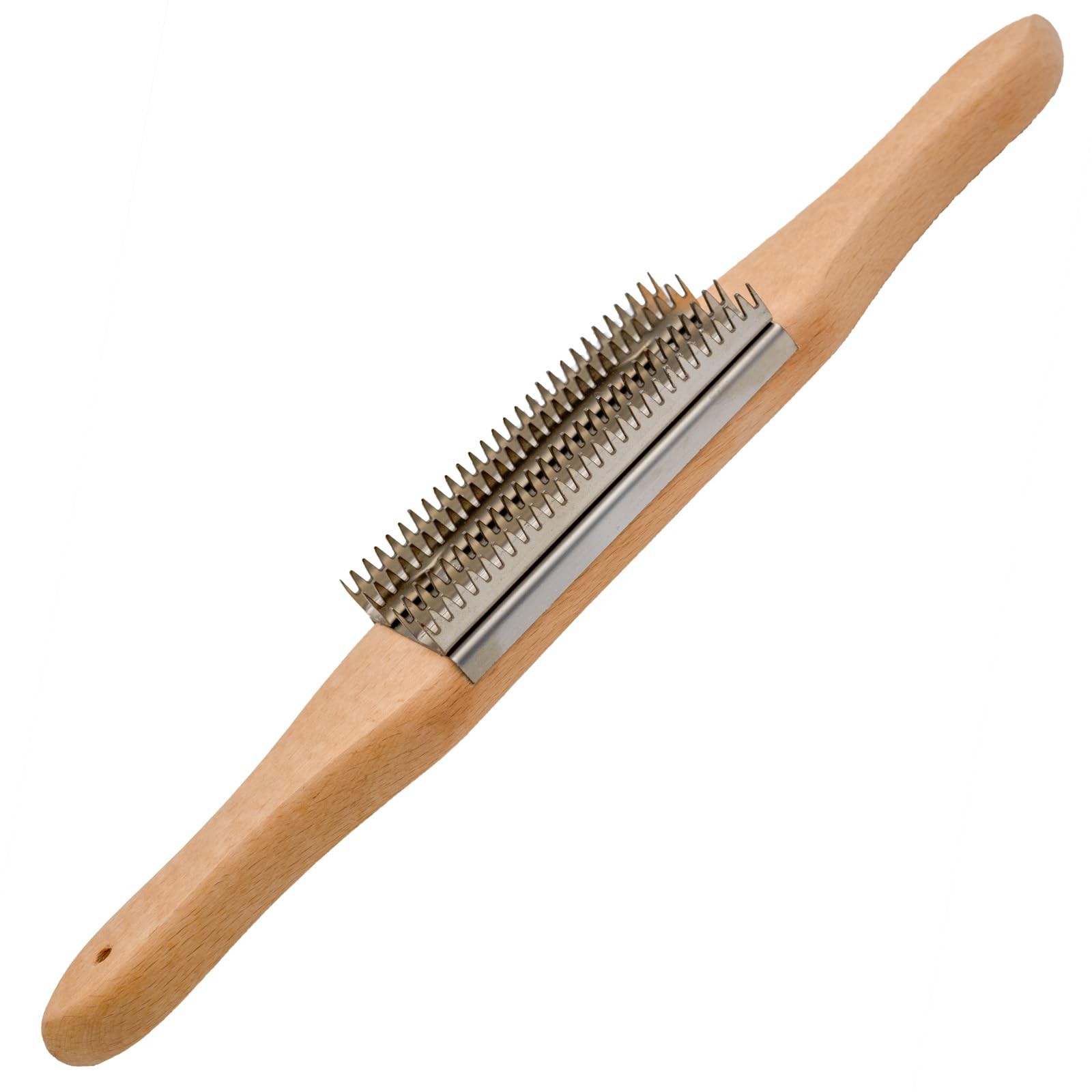 Tworider Buffer Wheel Rake, Polishing Tool with 15″ L x 2″ W, Silvery