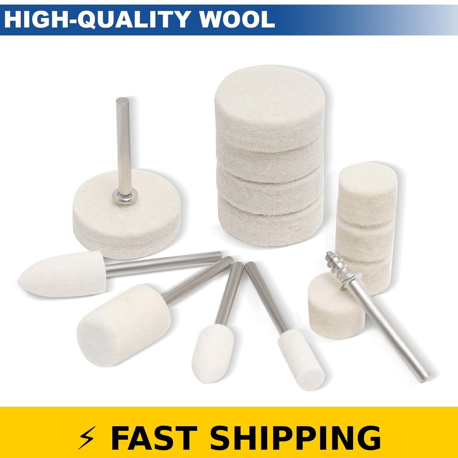 Zquljeton 115PCS Polishing Buffing Wheels for Dremel Tools