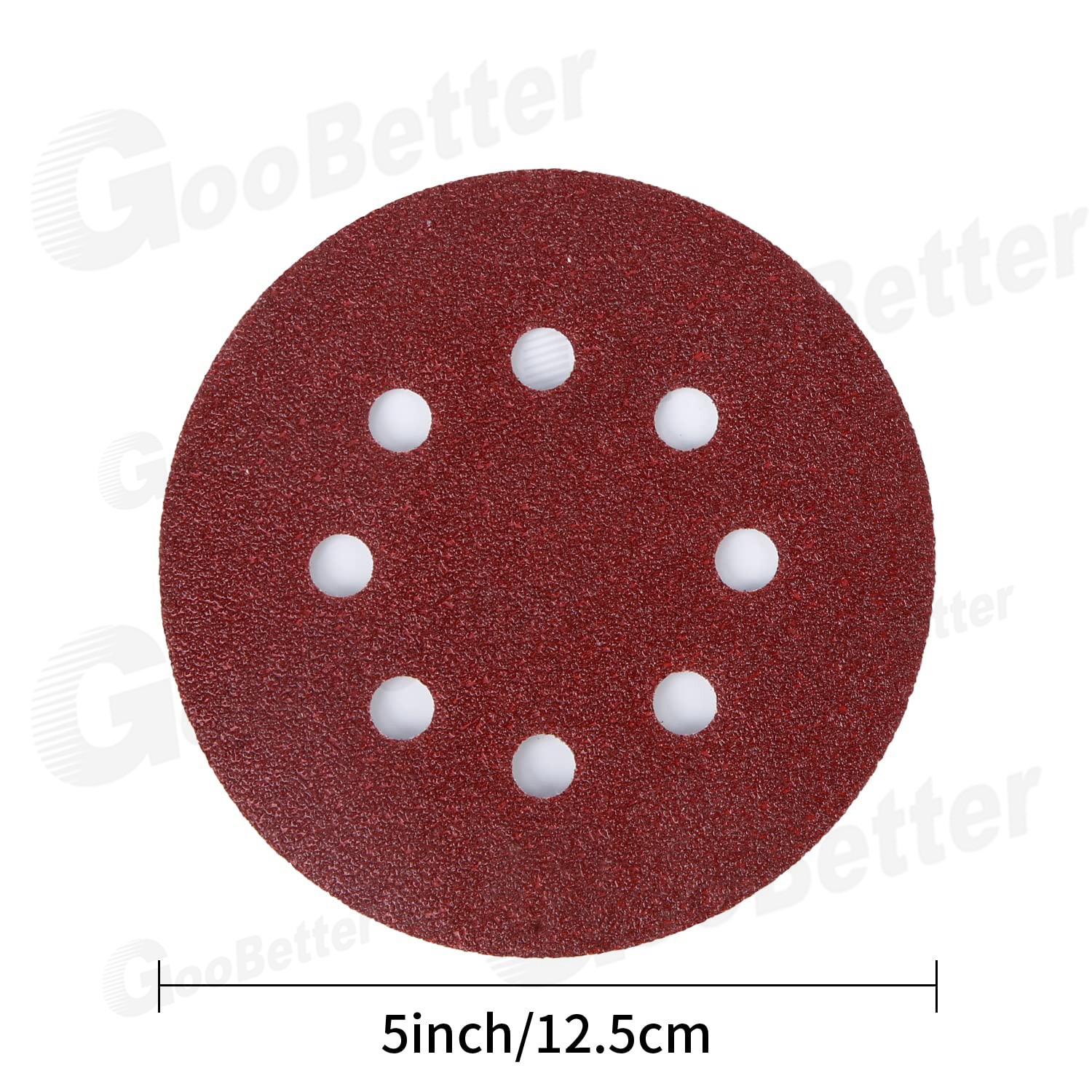 150pcs 5 inch Sanding Discs 40-600 Grit Hook Loop 8-Hole Sander Paper Sandpaper