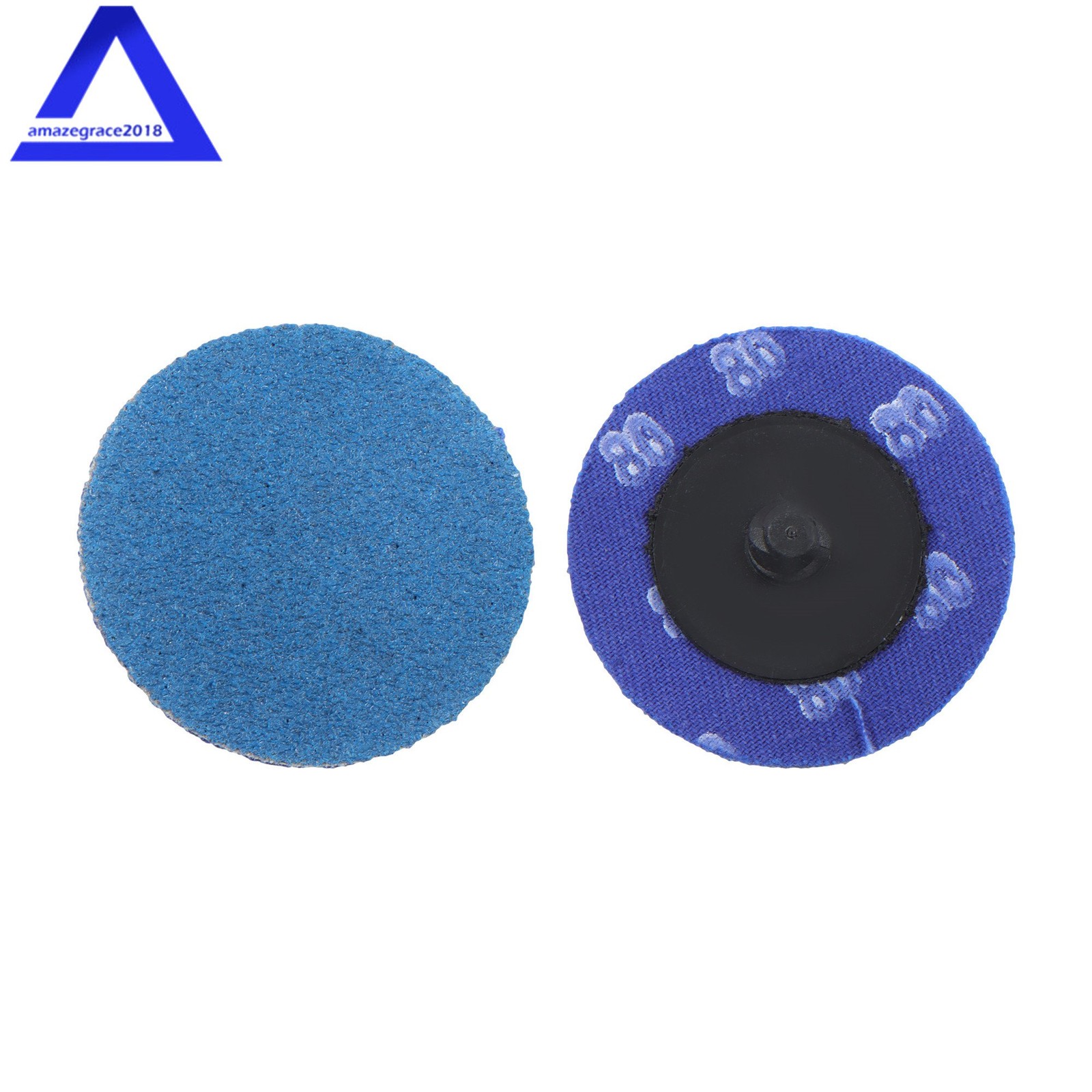80Pcs 2″ Roll Lock Sanding Disc Set 36/60/80Grit 1/4 Shank for Drill Die Grinder