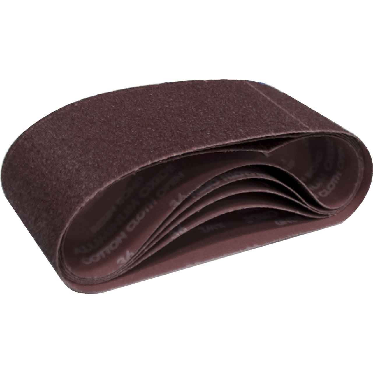Norton 78072780438 4×24” Gemini R255 AO Cloth Portable Belts 36 Grit 5 pk