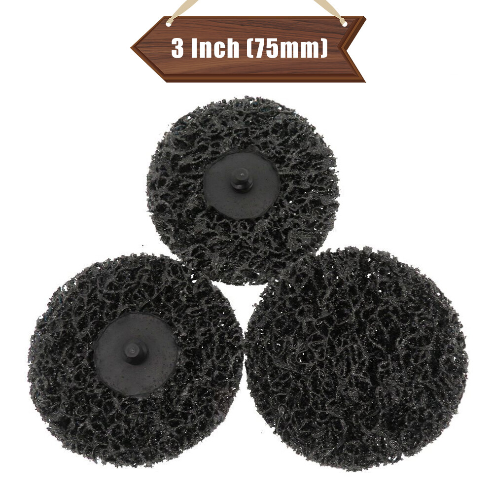 3 Inch 75mm Black Diamond Sanding Discs Roll Lock Grinding Disc Polishing Wheel