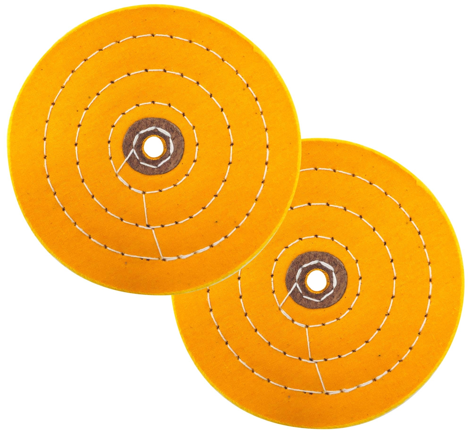 Buffing Wheel For Bench Grinder Extra Thick Set Of 2 6inch Yellow Firm