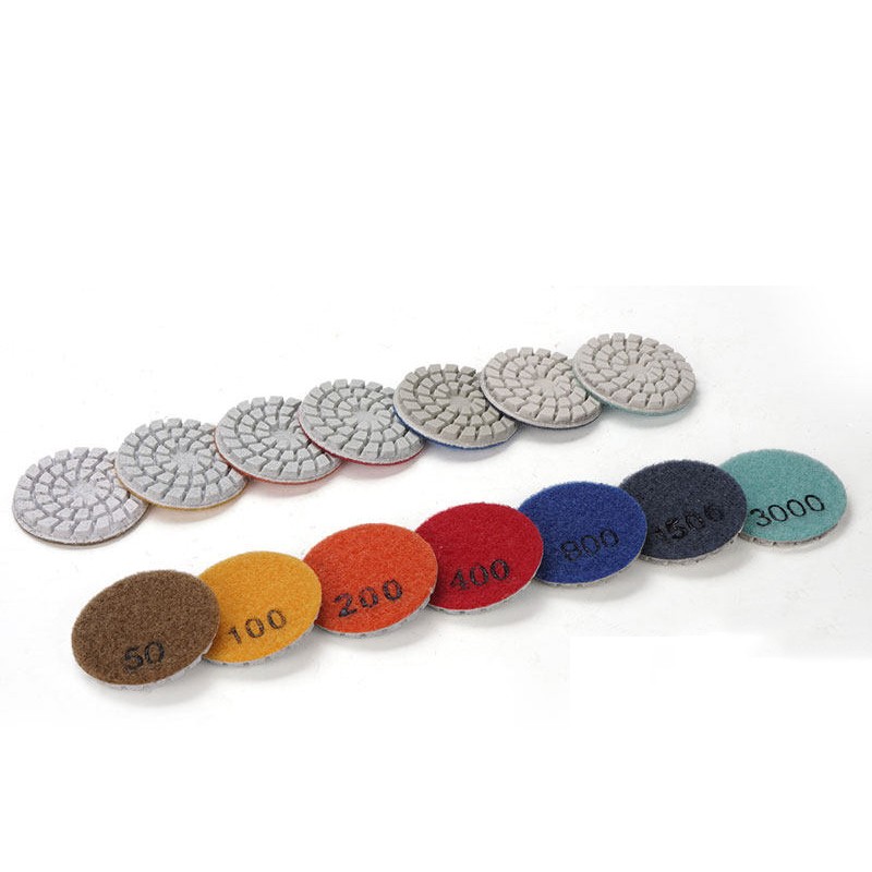 2-Inch 50mm Diamond Polishing Pads Water Grinding Disc 50-3000 Grit Marble Stone