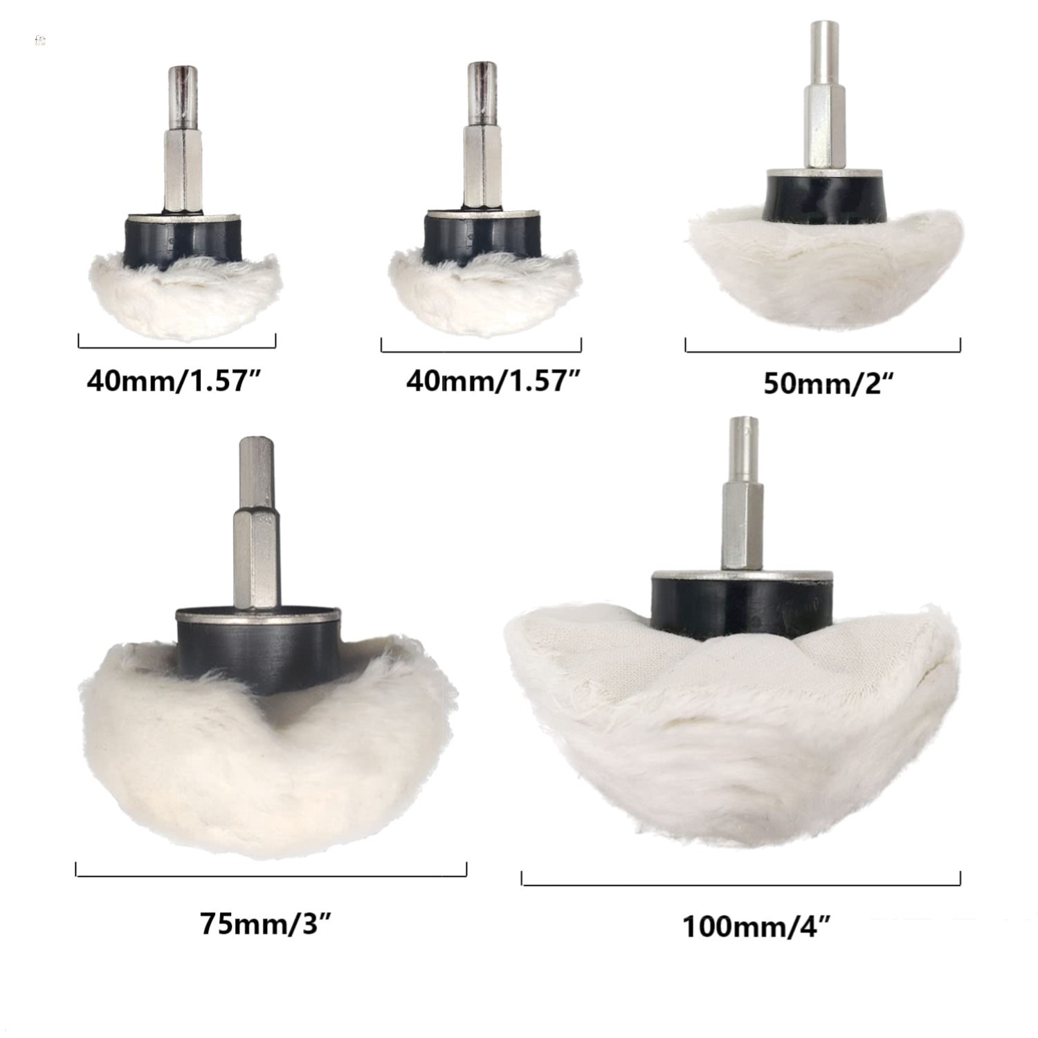 11 pcs Buffing Wheel for Drill, Buffing Pad Polishing Wheel Kits, Wheel Shape…