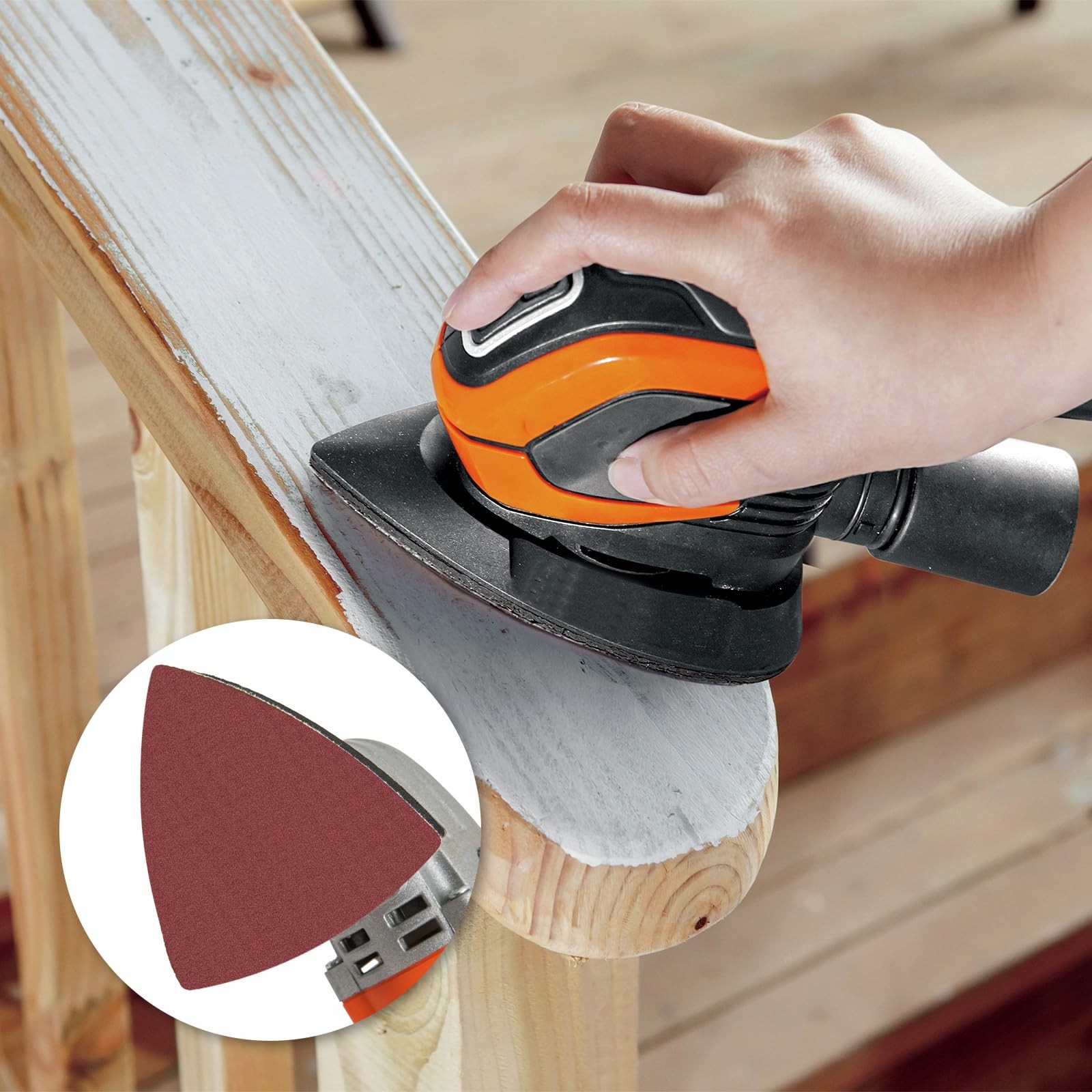 800 Grit Triangle Sanding Pads 80mm Oscillating Tool Sandpaper 31/8 120 PCS