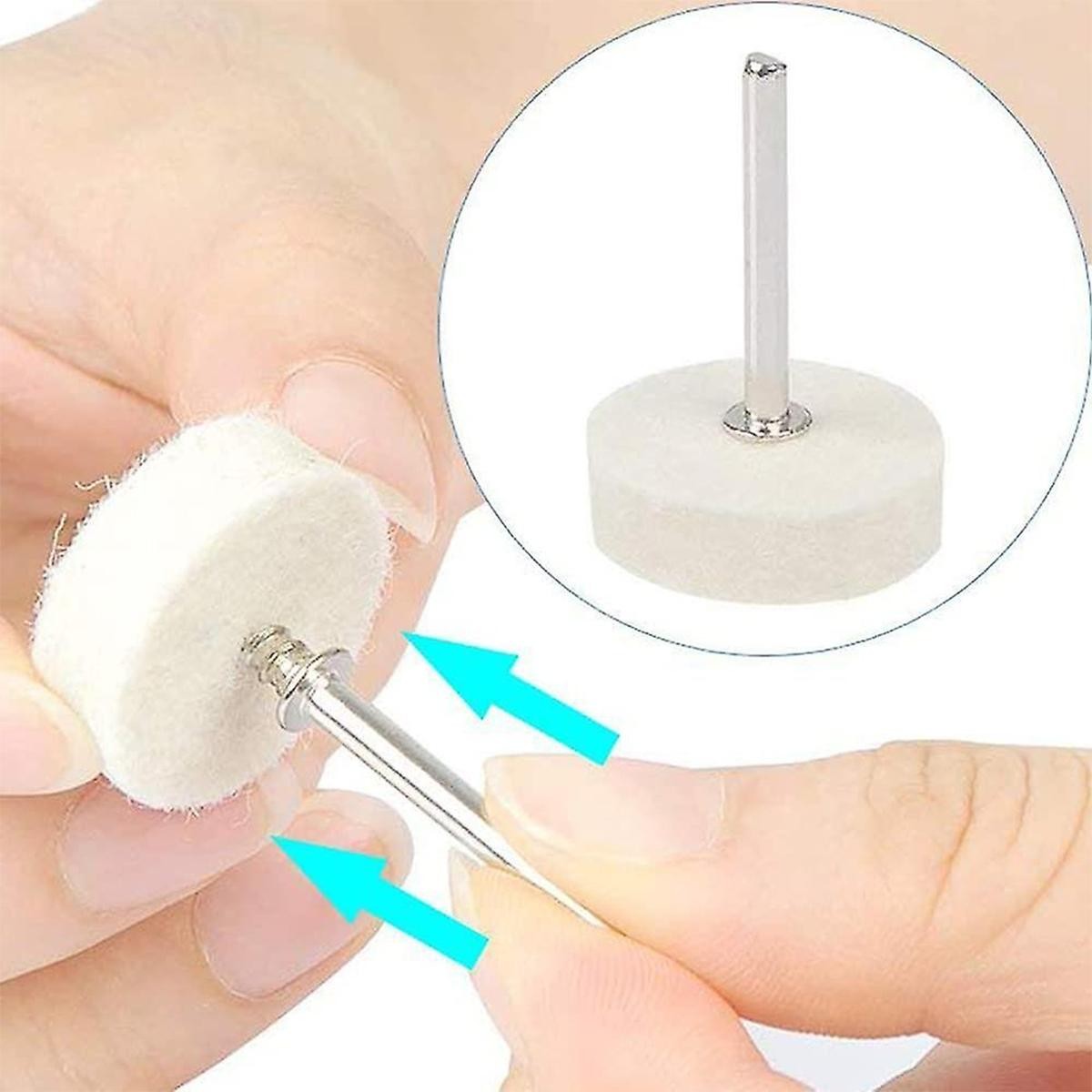 Wool Felt Polishing Wheels 129 Pieces Metal Surface Polishing Tool Kit Set