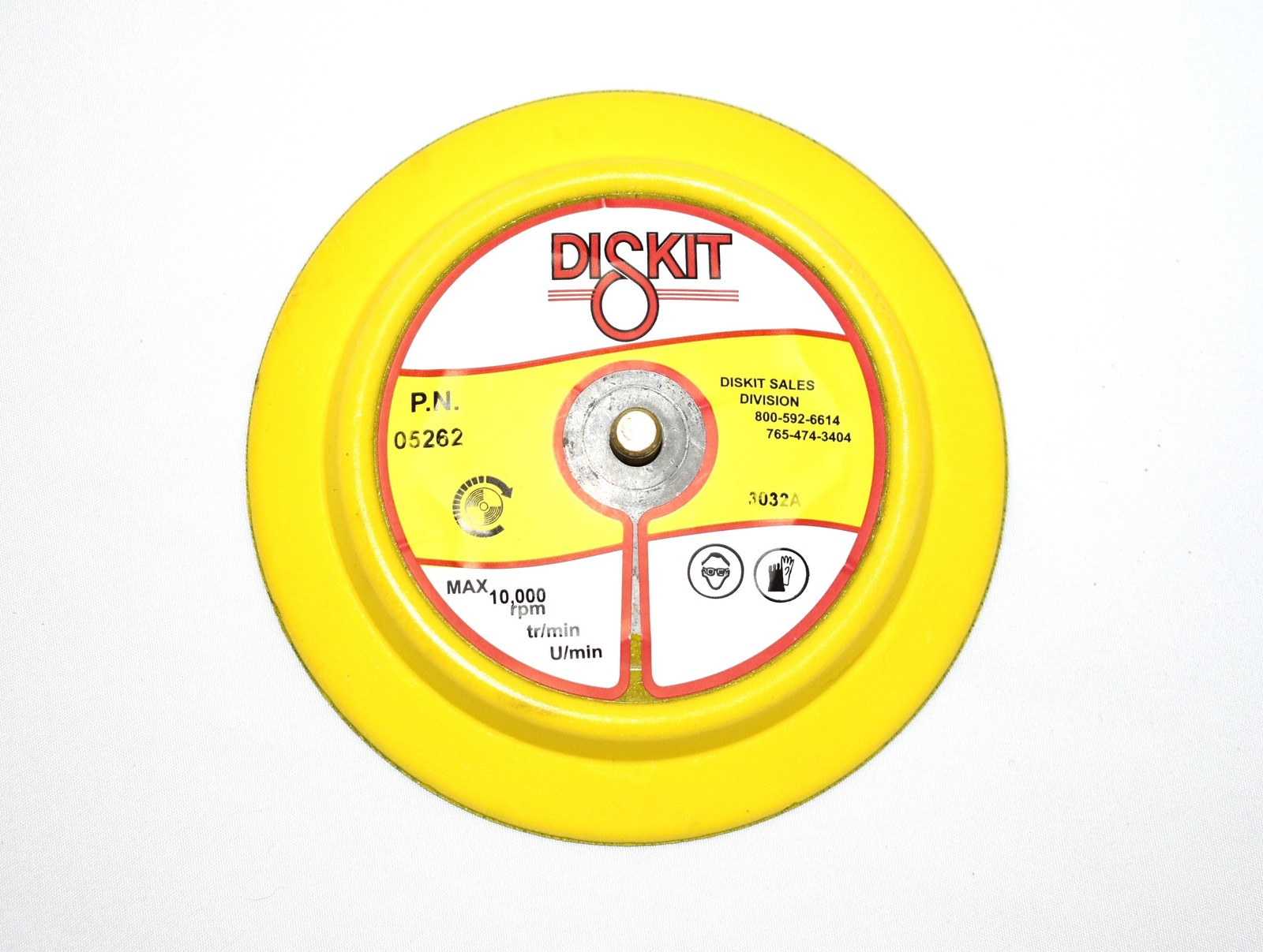 Diskit Sanding Pad 05262: Firm, 5″, PSA, 0 Hole, Flex Profile MADE IN USA