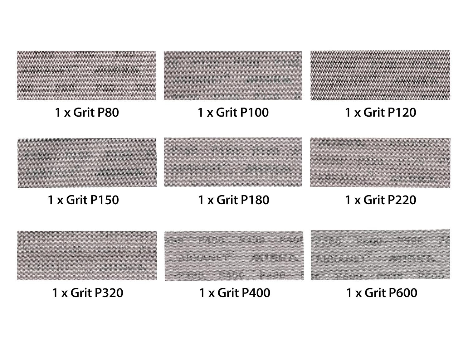 Industrial Grade Sanding Sheets Assortment