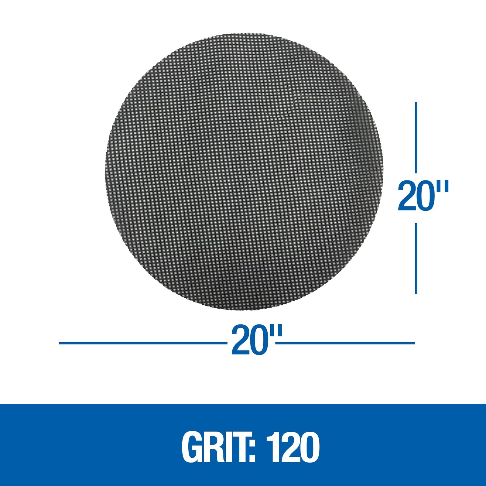 Mercer Industries – 447120 Floor Sanding Screen Disc, 10 Pack, 19″, Grit 100